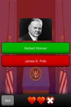 Presidents Quizzer Screenshot